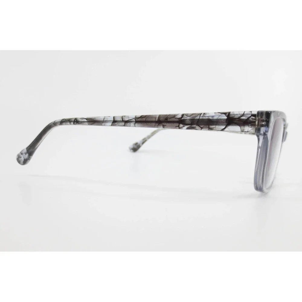 Chelsea Morgan CM 202238 GR/BLK Grey Black Marble Rectangular Eyeglass Frames